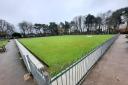 The bowling green that has been vandalised at West Bank Park in York