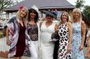 ALL SMILE: Racegoers arriving for Ladies Day at the Ebor Festival at York racecourse. Picture: Nigel French/PA Wire