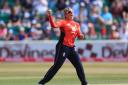 England's Danielle Hazell celebrates the wicket of New Zealand's Amy Satterthwaite during the Women's Vitality International T20 Tri-Series Final at The CloudFM County Ground, Chelmsford. Picture: Mike Egerton/PA Wire