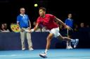 York-born tennis star Paul Jubb in action at the Schroders Battle of the Brits at P&J Live in Aberdeen. Picture: Jane Barlow/PA Wire