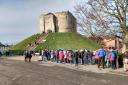 The queue from Clifford's Tower, which snaked into the Eye of York  Picture: Mike Laycock