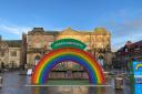 Giant rainbow in front of York Art Gallery offers chance to win £100 gift card