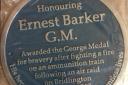 Ernest Barker's blue plaque