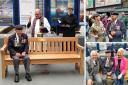 York Normandy veteran Ken Cooke, seated, at the unveiling of a memorial bench at York Railway Station on Tuesday, the 79th anniversary of D-Day
