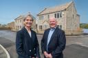 Anne Haggas of Savills and Paul Brown of Yorkshire Country Properties, at the Shepley development