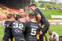 York Knights kept their play-off hopes alive with an outstanding 20-10 victory over Bradford Bulls at Odsal.