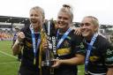 York Valkyrie's Aimee Staveley (centre) has announced her retirement from rugby.
