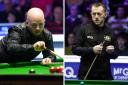 Luca Brecel (left) started his UK Championship bid with victory, whilst reigning champion Mark Allen (right) suffered defeat in his opener.