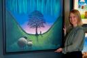 Lucy Pittaway and her Sycamore Gap tree canvas
