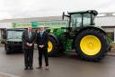 Geoff Brown and Richard Simpson of Ripon Farm Services outside the Ripon depot