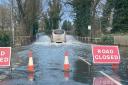 Most roads in an out of Naburn have been closed due to flooding - but it is still possible to get to the village along a back road known as Moor Lane