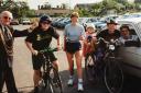 Sara Robin takes part in the York 1992 commuter challenge