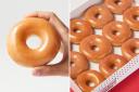 The doughnuts can only be redeemed at a Krispy Kreme shop