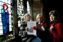From left, Helen Ashdown, Lesley Bradshaw and Carole Willis, of Terrington History Group, get ready to commemorate the centenary of the start of the First World War
