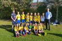 All Saints School Under-16s girls are pictured following their County Cup triumph