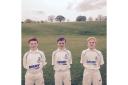 Pocklington Cricket Club juniors, from left, Oliver Spicer, Harry Jackson and Ted Baty, plus Tom Kirby, who is not pictured, have been selected by East Yorkshire