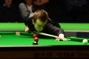 Ashley Hugill was beaten 6-2 by Anthony McGill at the Barbican this morning. Picture: Anthony Chappel-Ross