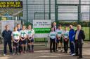 St John Fisher Catholic High School pupils were delighted to welcome Andrew Jones MP (centre right) to their brand new all-weather pitch this weekend, which has gained Gareth Southgate's approval.