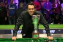 Ronnie O'Sullivan with the trophy after winning the 2017 Betway UK Championship at the York Barbican