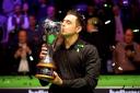 Ronnie O'Sullivan kisses the trophy after winning the Betway UK Championship at The York Barbican. PRESS ASSOCIATION Photo. Picture date: Sunday December 9, 2018. Photo credit should read: Richard Sellers/PA Wire
