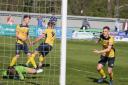 Action from Tadcaster Albion's home win over Gresley. Picture: Keith A Handley