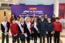 Pupils from Clifton with Rawcliffe Primary School who took part in F1 in Schools today (February 5)