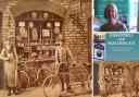 Main image: former Hampden Street cycle agent John Robert Acey. Bottom left: the cover of new book  Bishophill and Skeldergate: exploring old shops, pubs and industries in York’. The book includes reference to a pub called The Putrid Arms