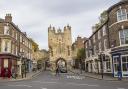 The entrance to Micklegate with Micklegate Bar