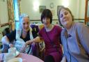 Joy Andrew, pictured with niece Toni Harrison, centre, and daughter Michele Andrew, right, at Minster Grange care home
