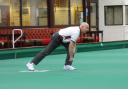 New Earswick's Andrew Fothergill in action against North Cave. Picture: New Earswick Bowls Club