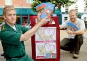YorMed ambulance technician Ashley Mason, left, highlights the Lifesavers campaign with Gavin Aitchison, news editor of The Press, in St Sampson’s Square, York
