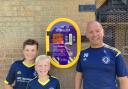 Coach David Blackmore with junior players of Haxby Town Football Club Picture: David Blackmore