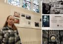 'We want to show what's happening': Ukraine photos on display in York. Main picture:  Daria Furmanova at the exhibition at St Michael's. Centre right: the 'Unissued Diplomas' photo of student Tetiana Kotlub, who was killed by a Russian missile