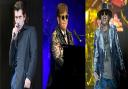 Left to right, Alex Turner of the Arctic Monkeys, Elton John and Axl Rose of Guns N' Roses. Arctic Monkeys and Guns N' Roses have been announced as Glastonbury's final two headliners for 2023, joining Sir Elton John at the top of the bill. Pictures: PA
