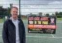 Councillor  Hollyer  said ward funding for projects like these repaired netball courts in Haxby improve local communities