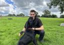 PC Josh Hunsley with Police Dog Rhun