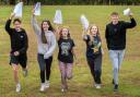York and North Yorkshire GCSE results day: students show 'great resilience' after disruption of Covid and school closures. Pictured: Pupils at Joseph Rowntree School in York