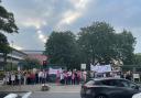 UCU members on the picket line at York College on Monday