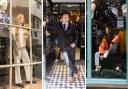 Models took over shop windows in York as fashion week returned to the city