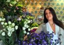 Florist Kate Richardson in her new shop in Woodthorpe, York
