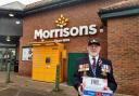 The British Legion's Dave Ruddock, who is manning a poppy stall at Morrisons in Acomb