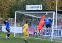 Tadcaster Albion held off Knaresborough Town in their derby day victory. (Photo: Keith Handley)