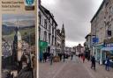Main image: Kendal town centre. Left: the ‘Kendal courtesy toilet scheme’ leaflet