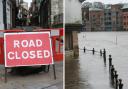 Shambles closed and King's Staith flooded during Storm Jocelyn