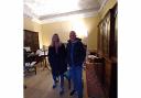 Natalie Penn and Matt Ward from Heworth, inside Fairfax House during York Residents' Festival 2024