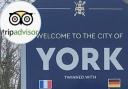 Welcome to York sign - but what are one-star tripadvisor ratings saying about the city's top attraction?