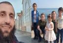Fadi Hania, left, and his five children, l-r: Omar, Yousef, Khadijah, Osama and Abdelrahman
