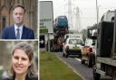 MPs Julian Sturdy, top left, and Rachael Maskell, bottomn left, disagree on whether York should press ahead with dualling the outer ring road