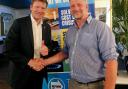 Selby candidate Dave Kent with reform party leader Richard Tice
