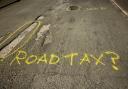 Not Banksy! Road markings near potholes in Strensall, York.Image supplied